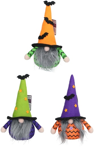 [871125258626] ARTICASA Halloween Gnome With Bat Hat 30cm