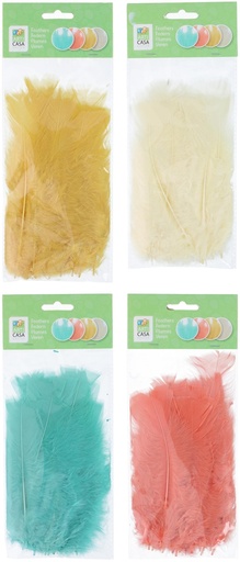 [871125249843] ARTICASA Easter Feather Decoration 10x18cm