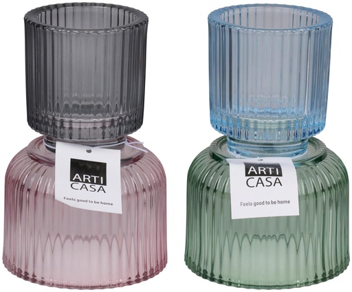 [871125224205] ARTICASA Reversible Candle Holder Ø10.5xh16cm