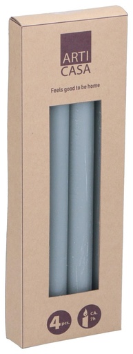 [871125224786] ARTICASA Rustic Dinner Candle Light Grey 25.5cm