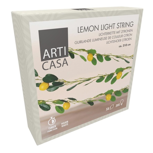 [871125230653] ARTICASA Lemon light string with timer