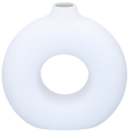 [871125224398] ARTICASA Vase Round White 31x10.5x31cm