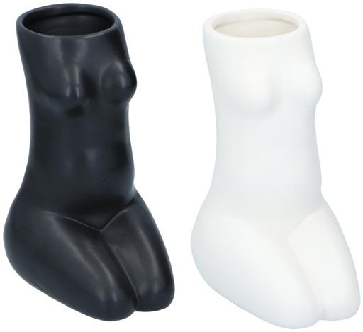 [871125224057] ARTICASA Vase Woman Body Kneeling 15.5x12x21cm
