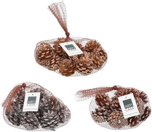 [871125258733] ARTICASA Pinecone Decoration Ø3x3cm