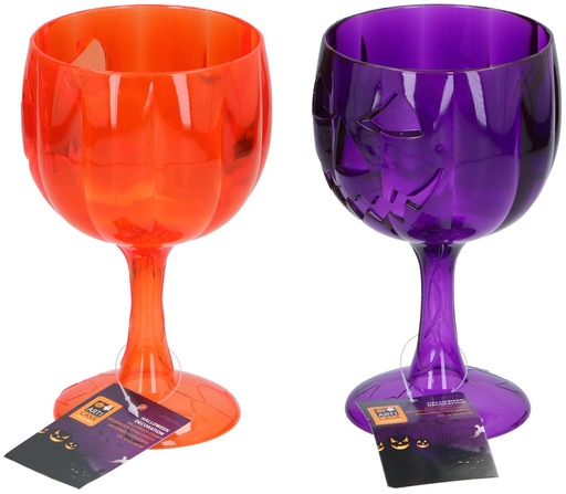 [871125257403] ARTICASA Halloween Wine Goblet Ø10x18cm
