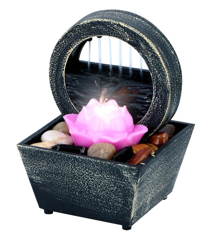 [871125217704] ARTICASA Table Fountain Lotus with LED