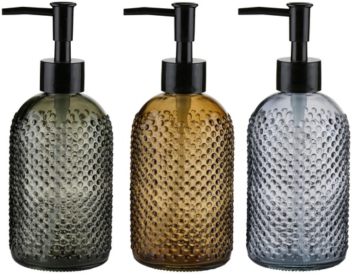 [871125250624] ARTICASA Soap Dispenser with Black Pump Ø7.5xh19cm