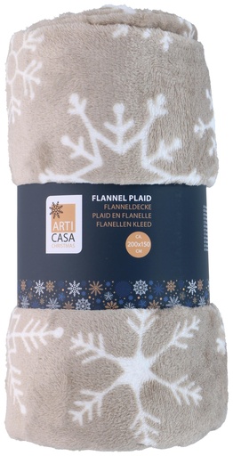 [871125256842] ARTICASA Flannel Christmas Plaid 150x200cm