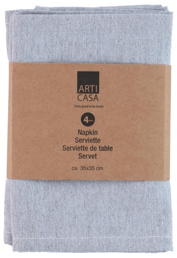 [871125233149] ARTICASA Napkin Grey 35x35cm