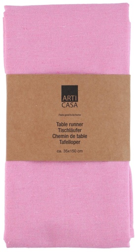 [871125234593] ARTICASA Table Runner Pink 35x150cm
