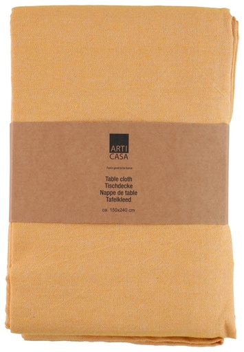 [871125234220] ARTICASA Table Cloth Yellow 150x240cm