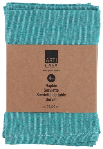 [871125234219] ARTICASA Napkin Blue 35x35cm