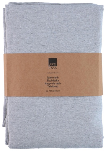 [871125233160] ARTICASA Table Cloth Grey 150x240cm