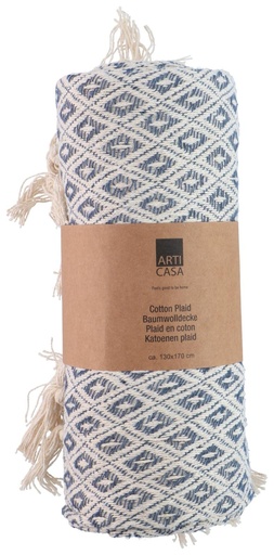 [871125230192] ARTICASA Plaid Blue 130x170cm 340GSM