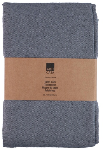 [871125234215] ARTICASA Table Cloth Dark Grey 150x240cm