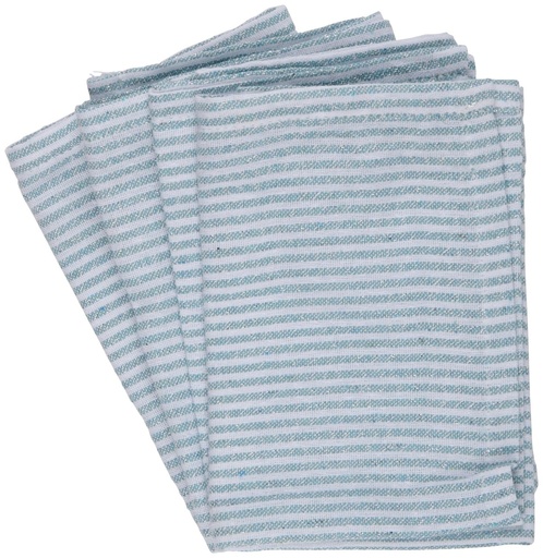 [871125233099] ARTICASA Napkin Striped Lurex Blue