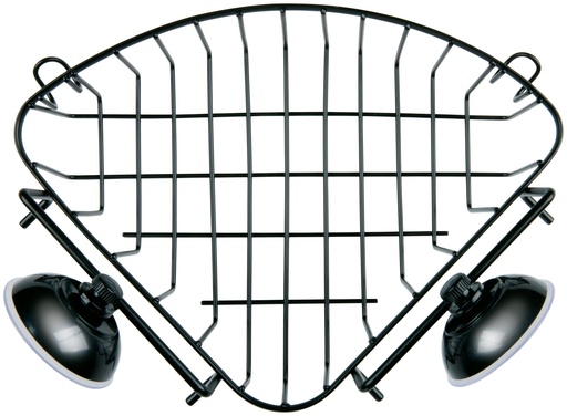 [871125245113] BATH & SHOWER Bathroom Corner Rack with Suction Cup