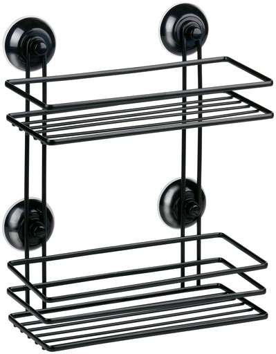 [871125245112] BATH & SHOWER Bathroom Rack 2 Layer with Suction Cup