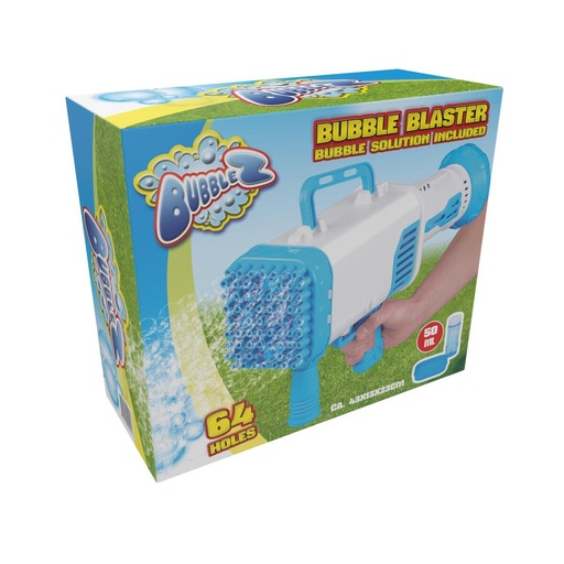 [871125224445] BUBBLEZ Bubble blaster 43cm with 64 holes and light