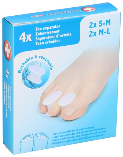 [871125249773] COMFORT AID Toe Separator Comfort 3.8x2.2x2.2cm