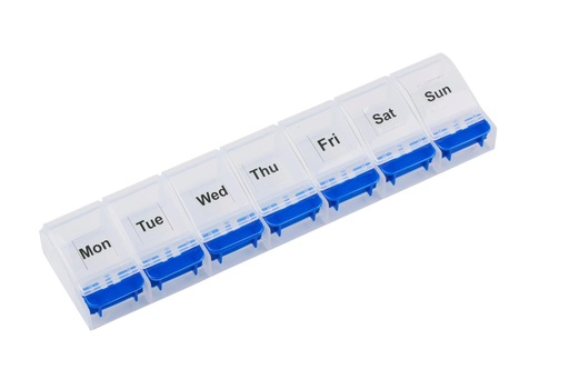 [871125225890] COMFORT AID Pill Box 7 Days 22x5.1x2.5cm