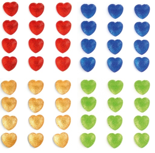[871125205754] CRAFT Heart Glitter Sticker for Craft Projects
