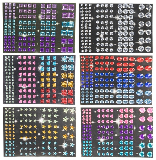 [871125205830] CRAFT Diamond Stickers 120pcs 13x22.5cm