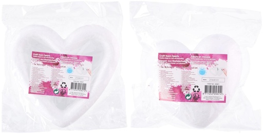 [871125205821] CRAFT Styrofoam Heart Shape Decoration