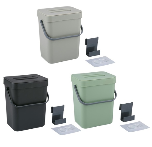 [871125249801] CUISINE ELEGANCE Waste Bin Kitchen 3L