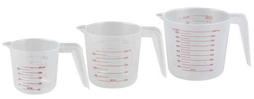 [871125299115] CUISINE ELEGANCE Measuring Cup 250ml/500ml/1L