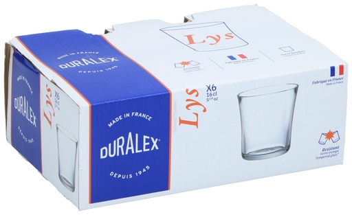 [355019050425] DURALEX Drinking Glass Lys 160ml