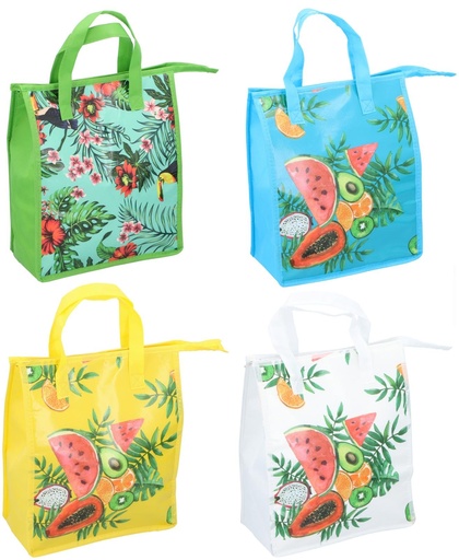 [871125214852] FRESH & COLD Cooler Bag 8L Tropical Print 32x27x13cm
