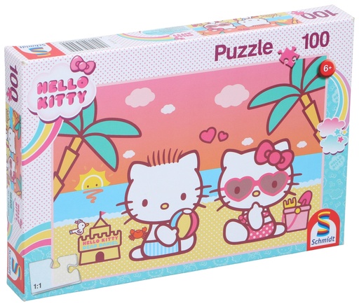 [400150456409] HELLO KITTY Puzzle Hello Kitty Beach 100 Pieces