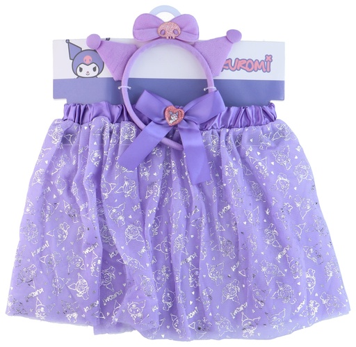 [844548454210] HELLO KITTY Purple Character Skirt and Headband Set