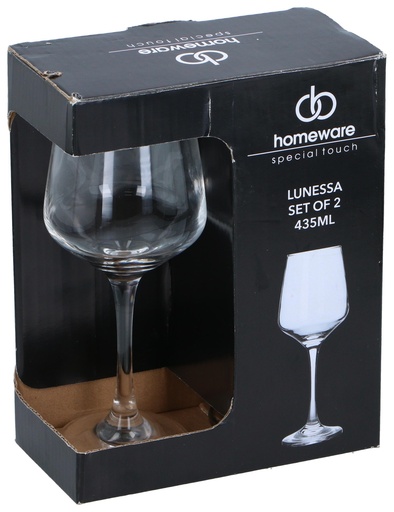 [586545453452] HOMEWARE Drinking Glass Lunessa 435ml