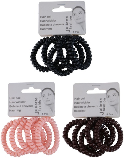 [871125249983] JULIETTE FASHION Spiral Hair Coil Elastics