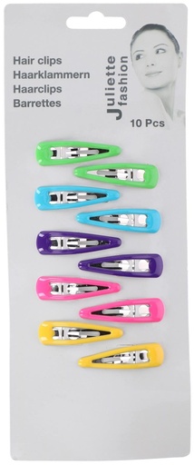 [871125204448] JULIETTE FASHION Hair Clips 4.8cm Colorful