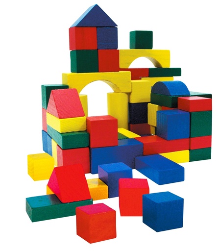 [871125227001] MARIONETTE WOODEN TOYS Building Blocks 75 Pieces