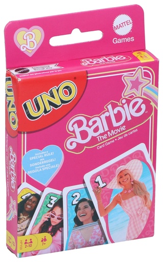 [019473532683] MATTEL Uno Barbie Card Game