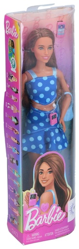 [019473525564] MATTEL Fashion Doll in Blue Polka Outfit