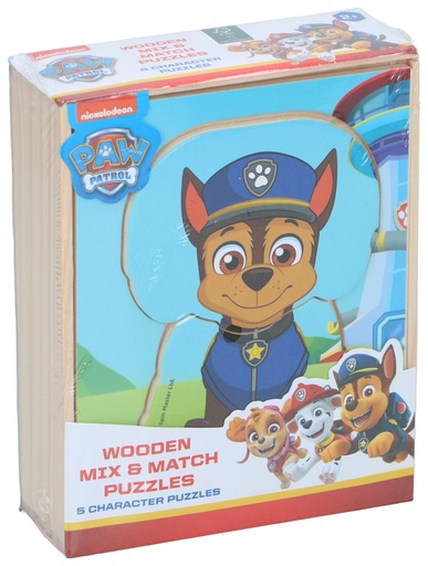 [872024622627] NICKELODEON Wooden Mix & Match Puzzles 5 pcs