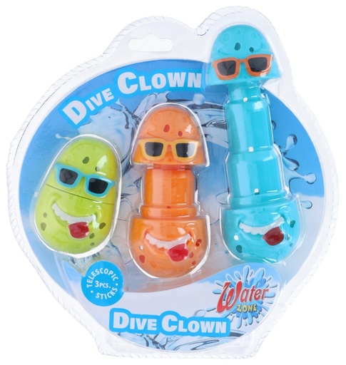 [871125250083] WATERZONE Waterzone Dive Clown Pool Toy