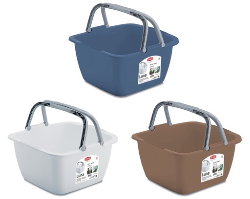 [800350700158] STEFANPLAST Storage Basket 18.5L with Handles 40x40x23cm