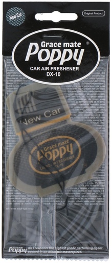 [871968970664] POPPY Air Freshener Card New Car