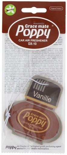 [871968970619] POPPY Air Freshener Card Vanilla