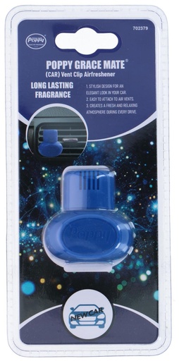 [872112970237] POPPY Air Freshener Card New Car