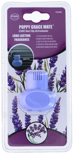 [872112970238] POPPY Air Freshener Card Lavender