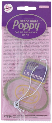[871968970621] POPPY Air Freshener Card Lavender