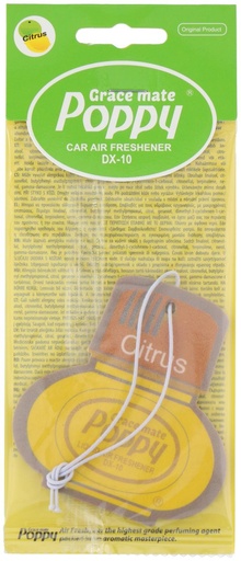[871968970618] POPPY Air Freshener Card Citrus