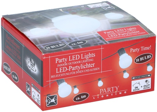 [871125288031] PARTY LIGHTING Decorative LED String Light 10L Cool White